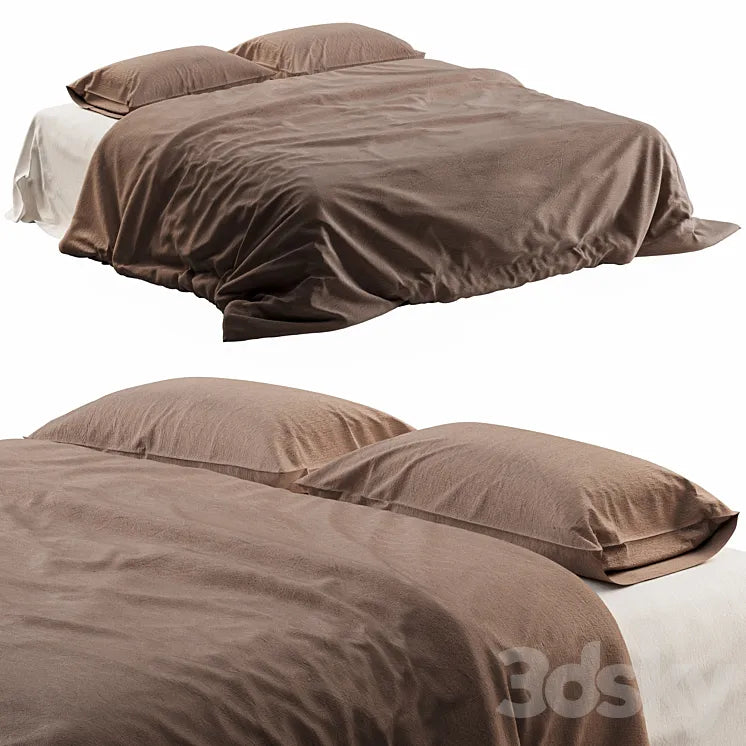 Linen bed linen Zara Home 04 3DSMAX Model