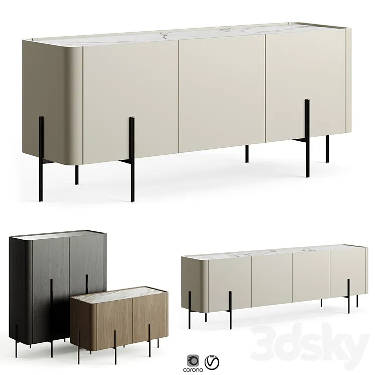 Liu Jo Caillou Low Cupboard 3DSMAX Model