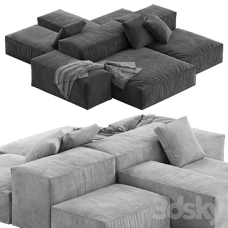 Living Divani Extrasoft Sofa 3DSMAX Model