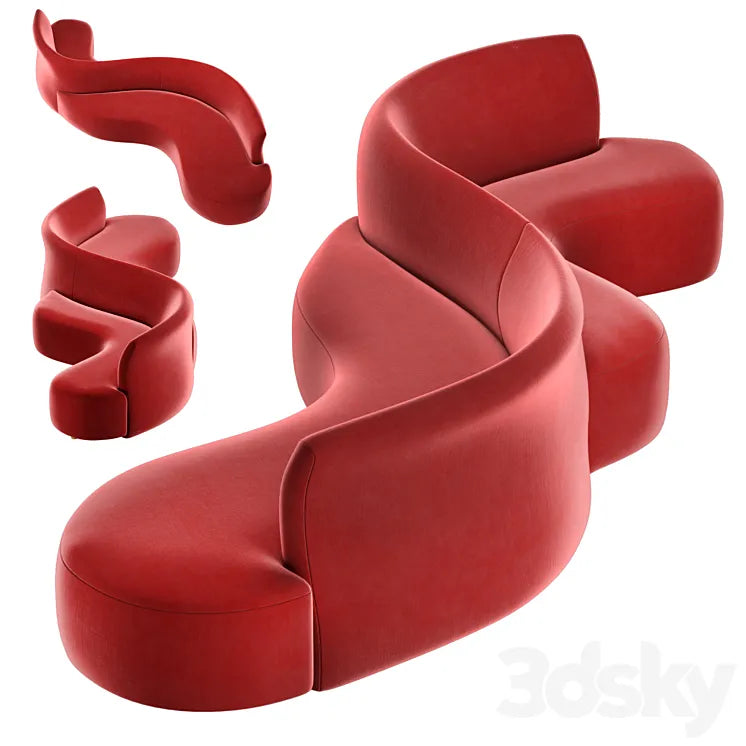Lobby sofa S2 3DSMAX Model
