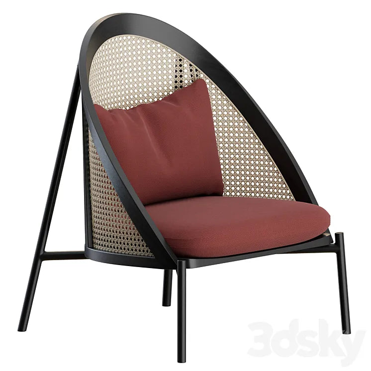 Loie Lounge Chair by Gebrueder Thonet Vienna 3DSMAX Model