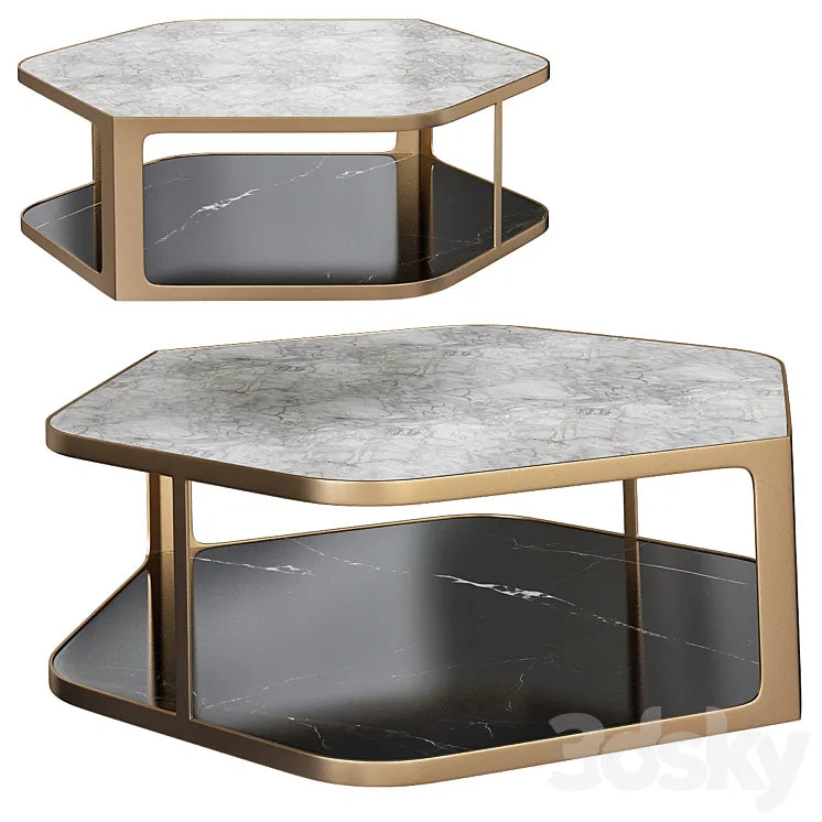 Longhi TILES COFFEE TABLE BY ALESSANDRO LA SPADA 3DSMAX Model