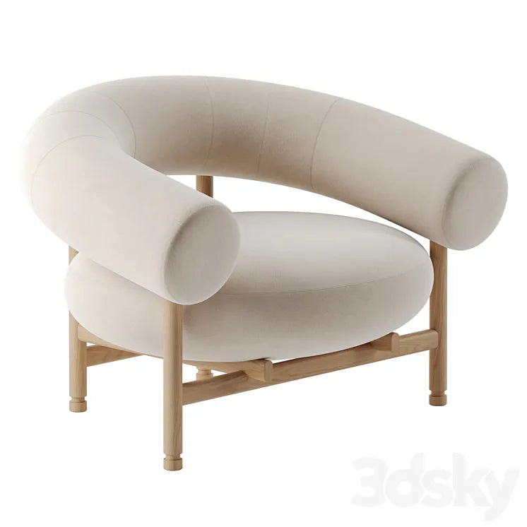 Loop Lounge Chair by Wewood 3DSMAX Model
