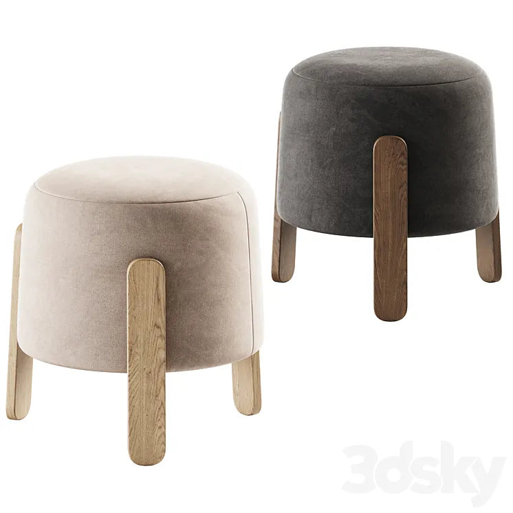 Lou Ottoman Verellen / Pouf 3DSMAX Model