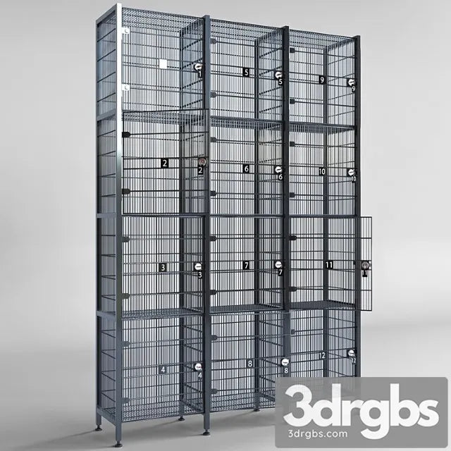 Luggage storage 3D Model Free