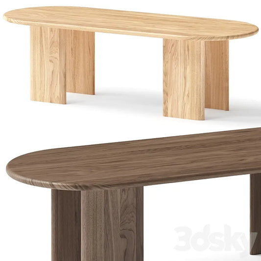 Lulu and Georgia Nausica Oval Dining Table 3DSMAX Model