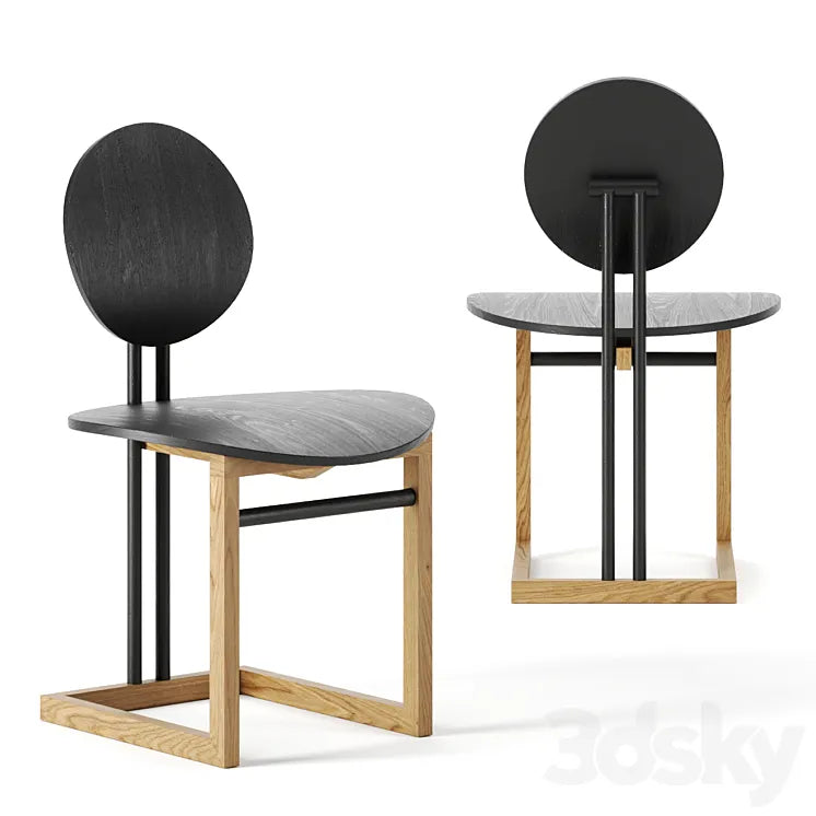 Luna Dining Chair by SECOLO 3DSMAX Model
