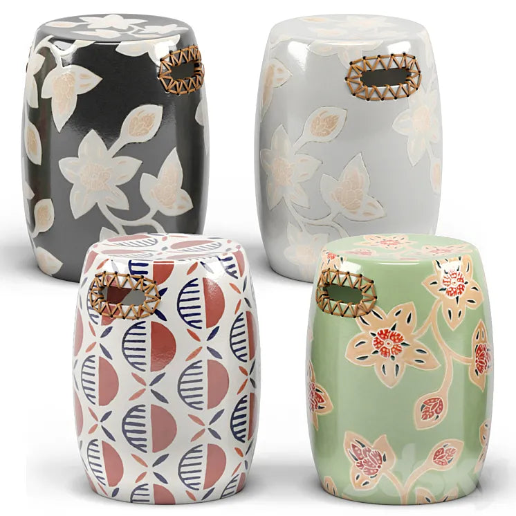 Luna Josephine Batik Ceramic Stool 3DSMAX Model