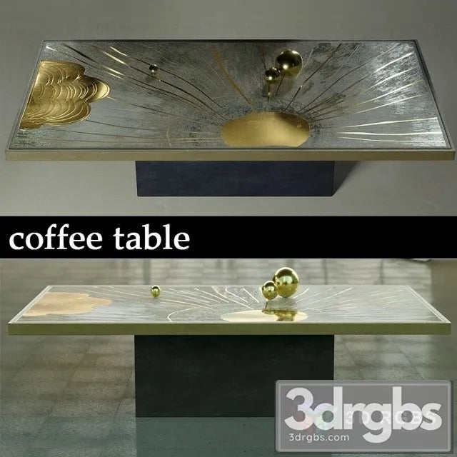 Luxury Coffee Table 3D Model Free
