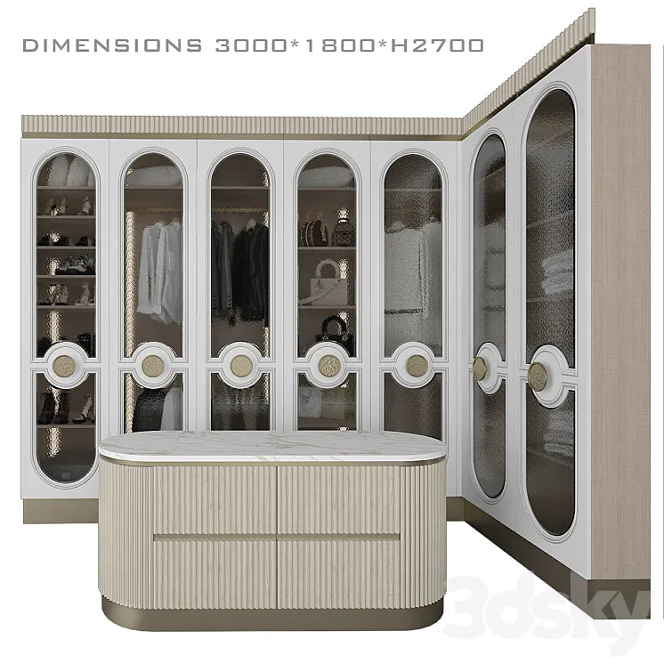 Luxury Wardrobe_4 3DSMAX Model