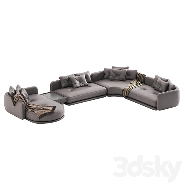 Luzaro Rage Sectional Sofa 3ds Max