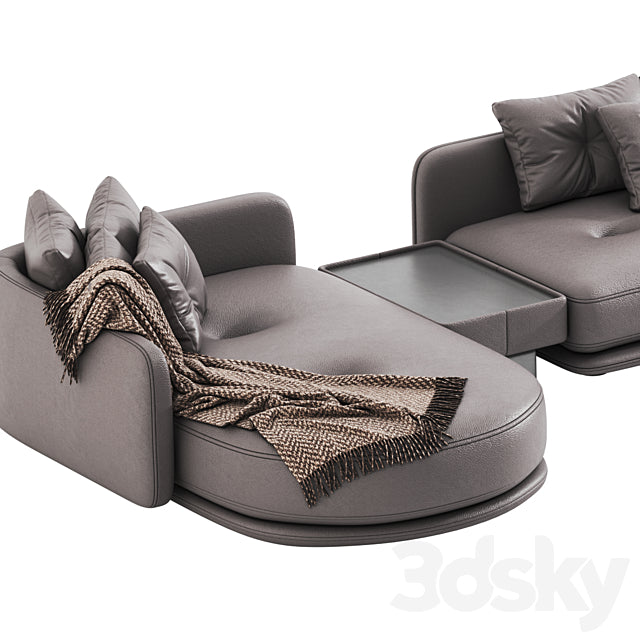 Luzaro Rage Sectional Sofa 3ds Max