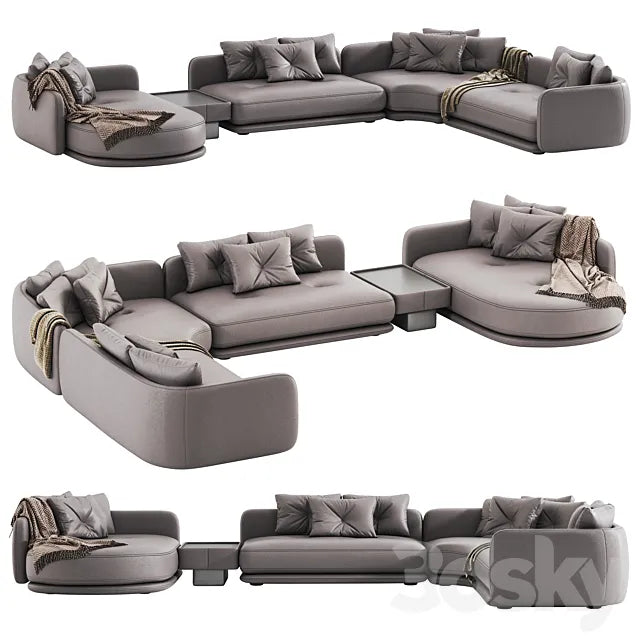 Luzaro Rage Sectional Sofa 3ds Max