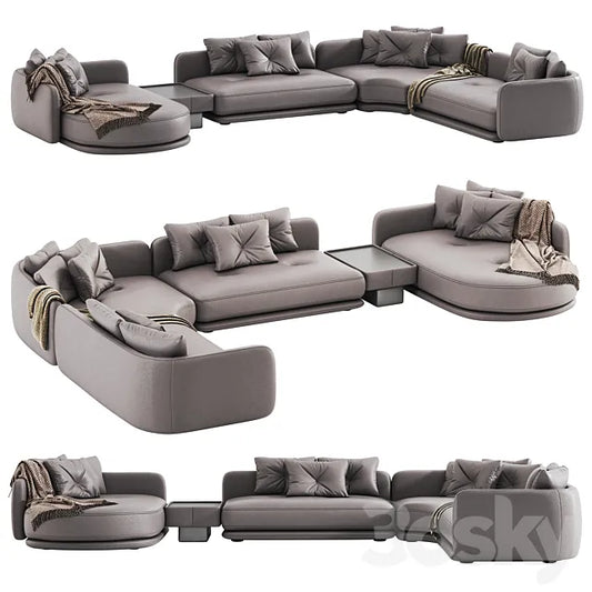 Luzaro Rage Sectional Sofa 3ds Max