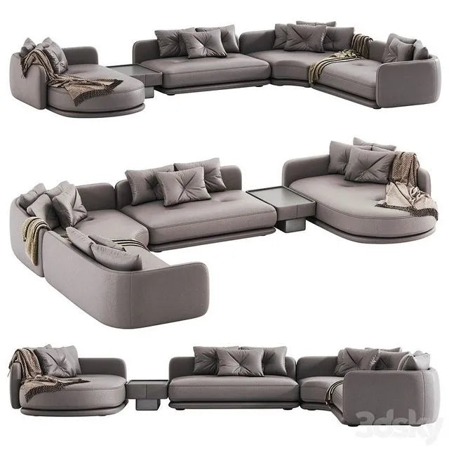 Luzaro Rage Sectional Sofa 3dsMax Model