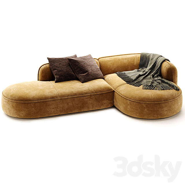 Luzaro Royalty Sectional Sofa 3ds Max