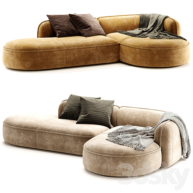 Luzaro Royalty Sectional Sofa 3ds Max