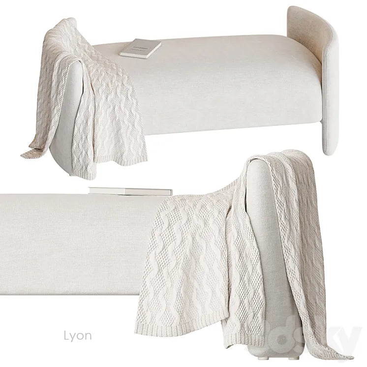 Lyon Bench Crate&Barrel 3DSMAX Model