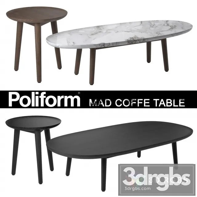 Mad Coffe Table 3D Model Free
