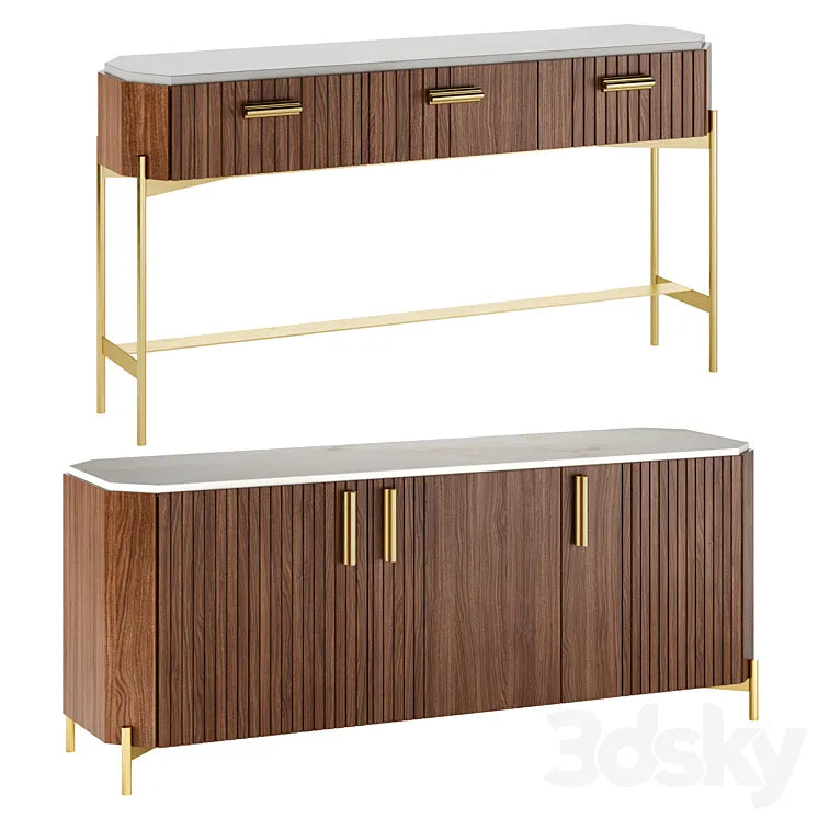 Malcolm Sideboard by Mambo Unlimited Ideas 3DSMAX Model