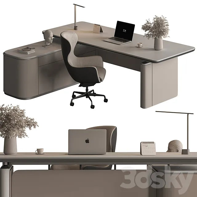 Manager Desk - Office Furniture 693 3ds Max
