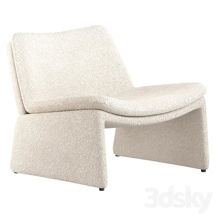 Mara Hoffman Chair and Ottoman West Elm 3DSMAX Model