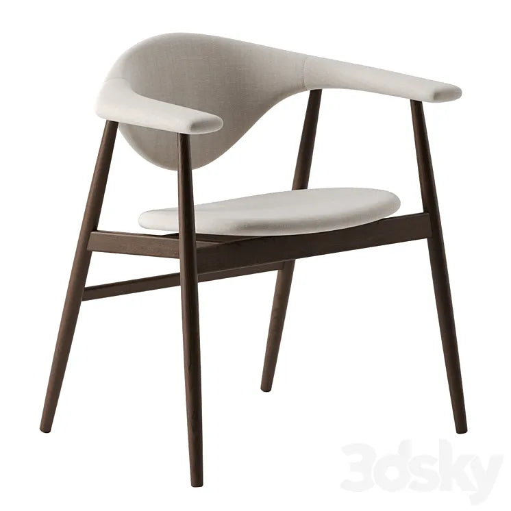 Masculo Dining Chair by Gubi 3DSMAX Model