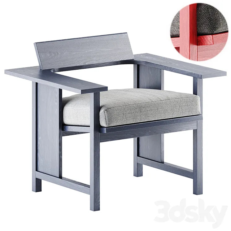 Mattiazzi MC10 Clerici Upholstered lounge chair 3DSMAX Model