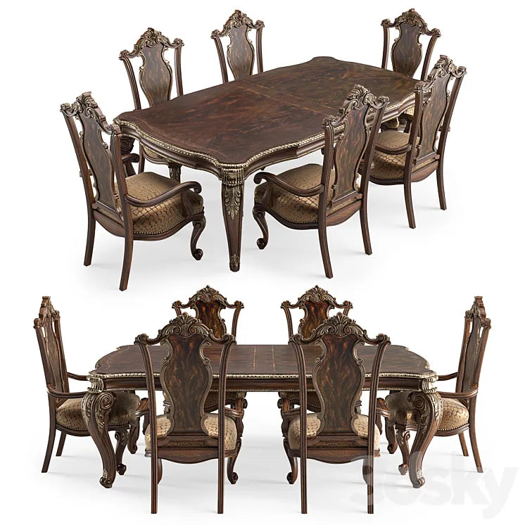Maxwell Dining Furniture 3DSMAX Model