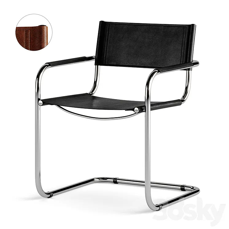 Meccanica chair with armrests by Mantellassi 1926 3DSMAX Model