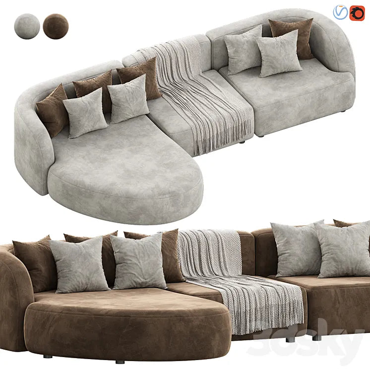 Medusa Sofa by Sanskriet 3DSMAX Model