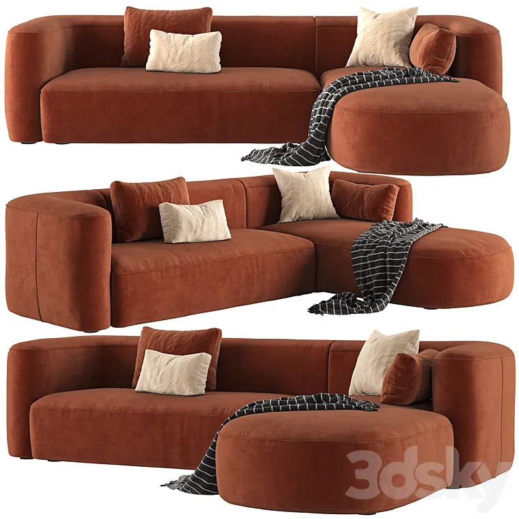 Mellow Sectional Sofa by Acanva 3DSMAX Model