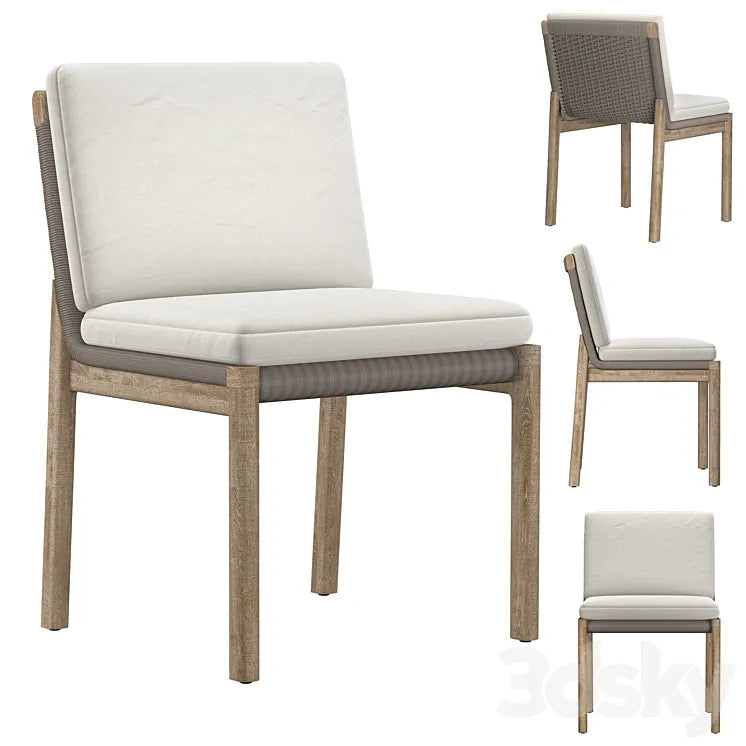 MESA TEAK DINING SIDE CHAIR 3DSMAX Model