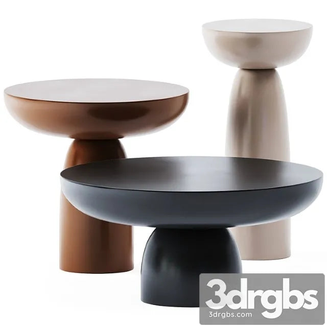 Metal Coffee Tables Olo by Mogg 3D Model Free