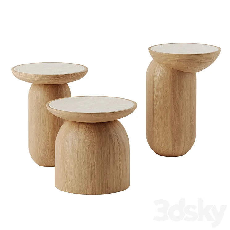 MEZCALITOS SIDE TABLES by SinCa 3DSMAX Model