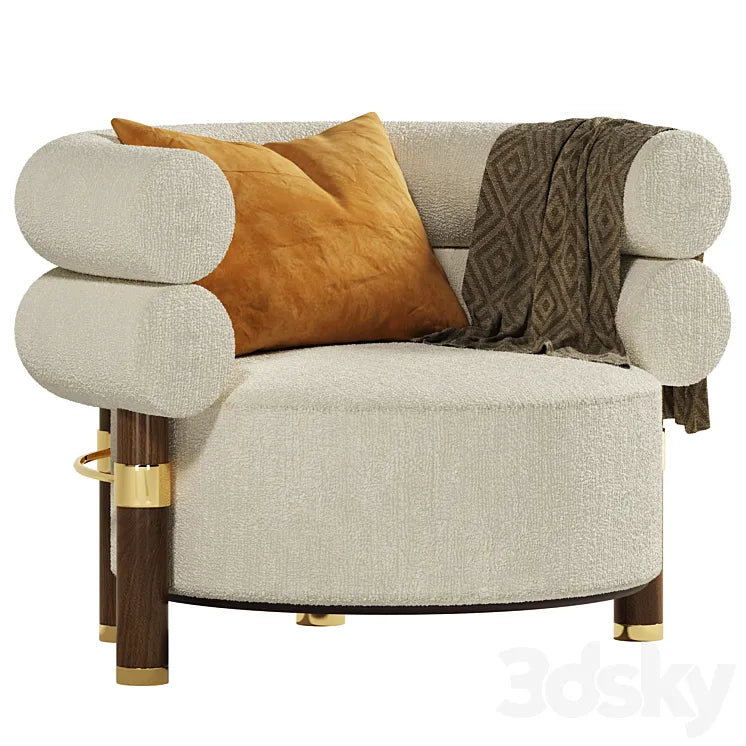 Mezzo Collection Rogers armchair 3DSMAX Model