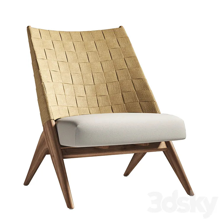 Michi Woven Accent Chair 3DSMAX Model
