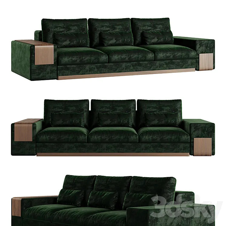 MIES 3 Seat Sofa by ALMA de LUCE 3DSMAX Model