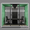 Mikomax Smart Office | HUSH MEET L | Acoustic office stand with table and chairs 3DSMAX Model