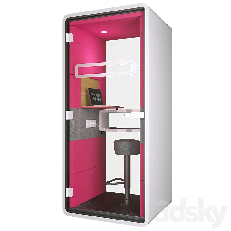 Mikomax Smart Office | HUSH PHONE 3DSMAX Model