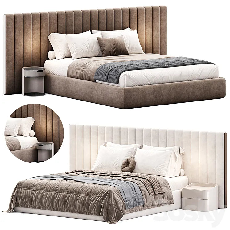 Milan Bed By Stylish Club 3DSMAX Model