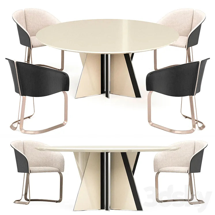 Milano round table 3DSMAX Model