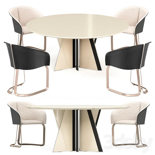 Milano round table 3DSMAX Model