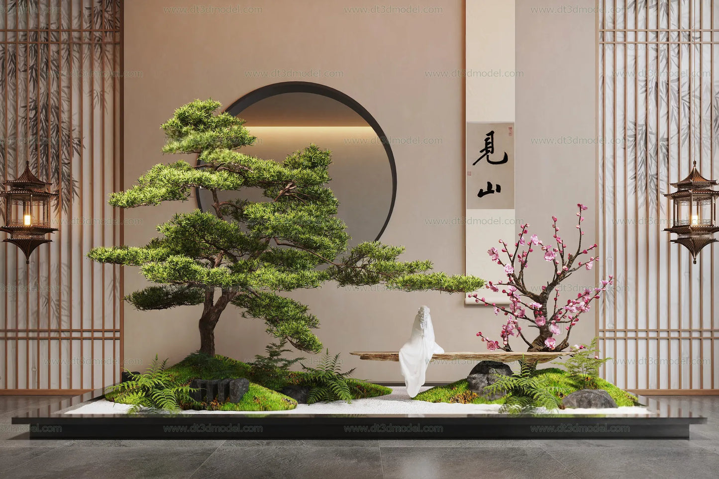 Miniature Garden 3D Scenes – Interior Plants – 023 – CORONA Render