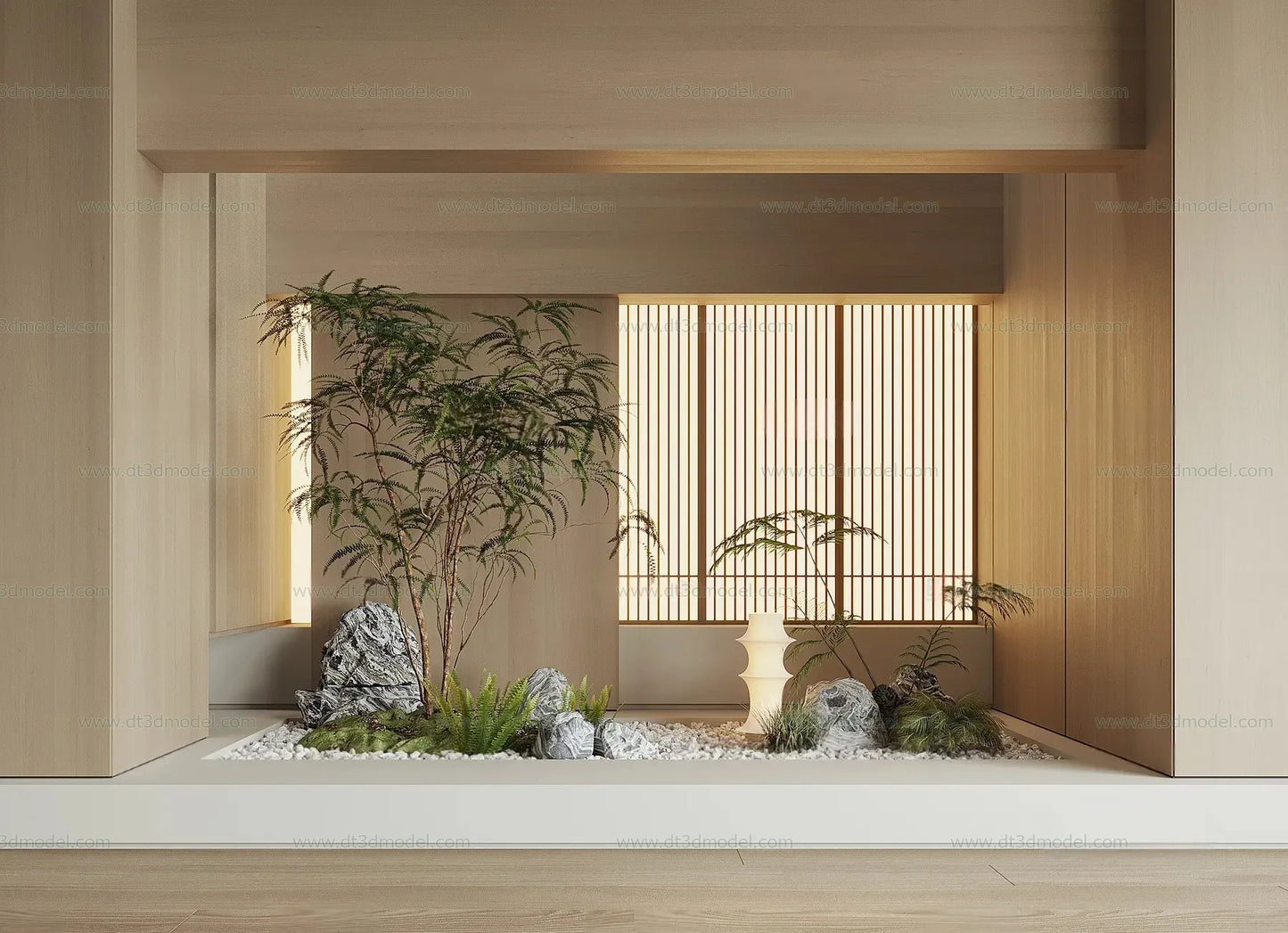 Miniature Garden 3D Scenes – Interior Plants – 025 – VRAY Render