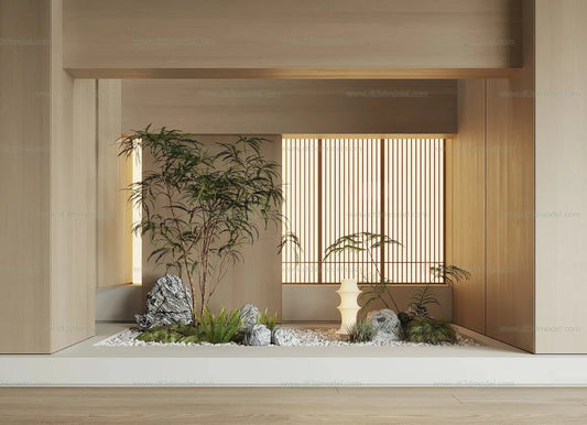 Miniature Garden 3D Scenes – Interior Plants – 025 – VRAY Render