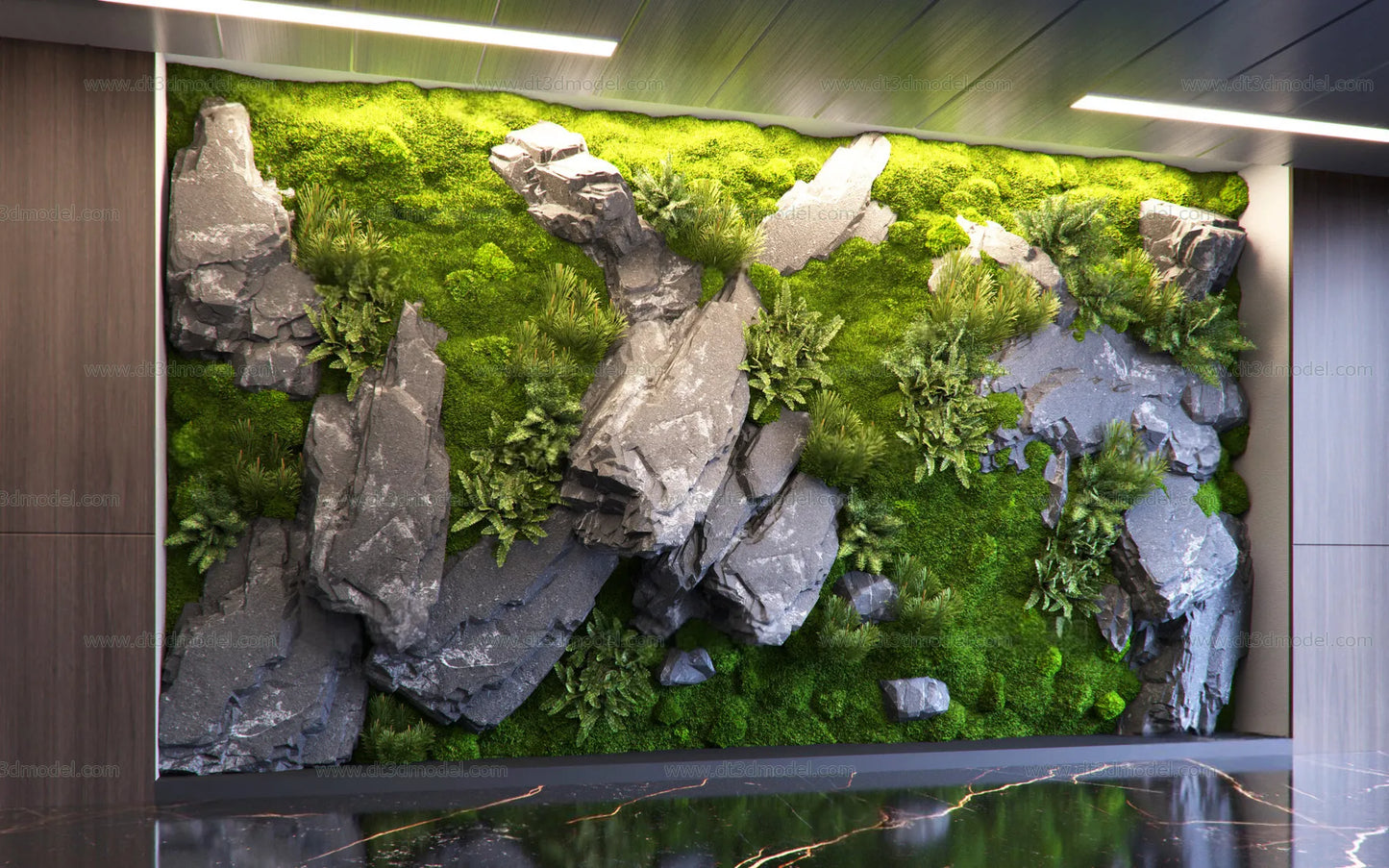 Miniature Garden 3D Scenes – Interior Plants – 029 – CORONA Render