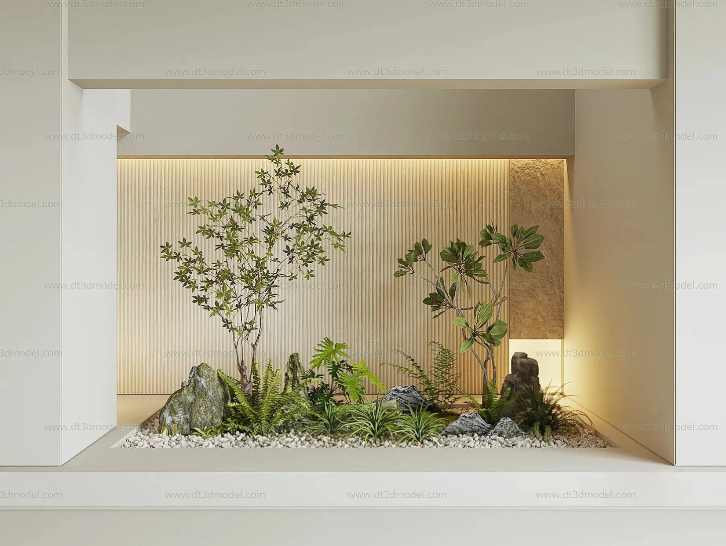 Miniature Garden 3D Scenes – Interior Plants – 034 – CORONA Render