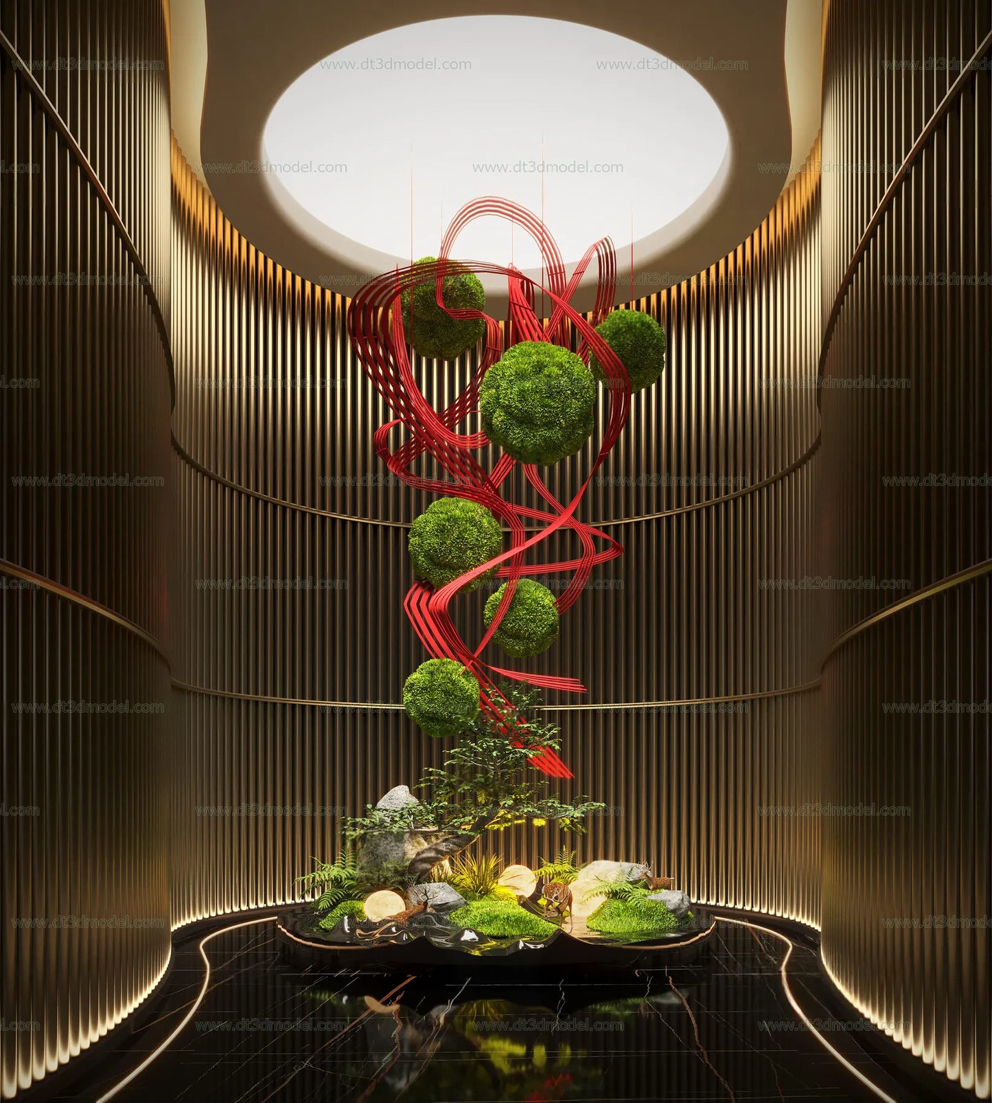 Miniature Garden 3D Scenes – Interior Plants – 045 – CORONA Render