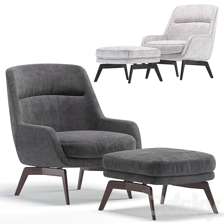 Minotti BELT Armchair by Rodolfo Dordoni 3DSMAX Model